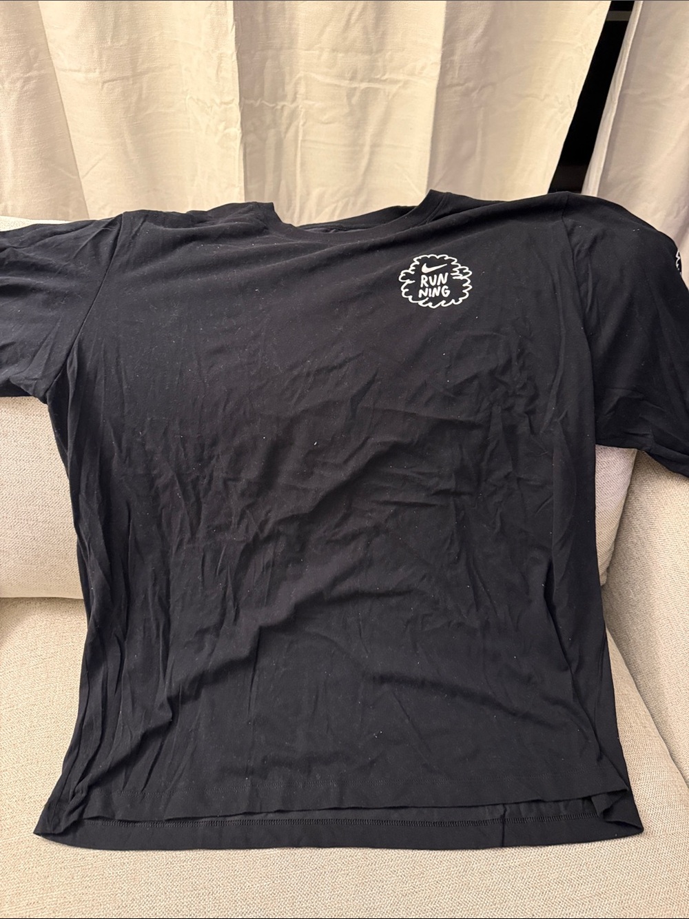 Nike Black Short-Sleeve 'RUNNING' Graphic Tee